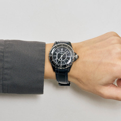 Montre CHANEL - J12 - Montre de dame en céramique noire et acier 58 Facettes DV15048-5