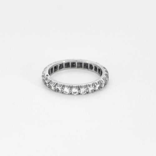 Bague 51.5 Alliance américaine en or blanc et diamants 58 Facettes DV14804-1-515-3