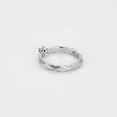Bague 52 Boucheron - Facette - Bague solitaire en platine et diamant 58 Facettes DDV12411-1