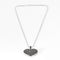 Collier Collier et pendentif Coeur en or gris et diamants noirs 58 Facettes DV6568-1