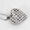 Collier Collier et pendentif Coeur en or gris et diamants noirs 58 Facettes DV6568-1