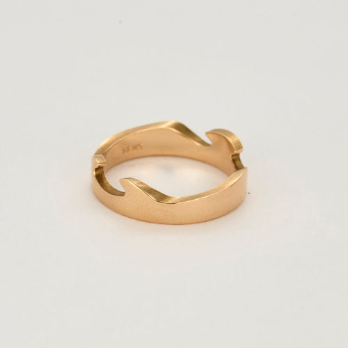57.5 Georg Jensen - Fusion - Bague d'extrémité en or rose 58 Facettes DV14365-3-575-2
