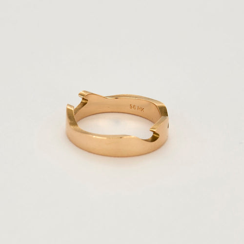 57.5 Georg Jensen - Fusion - Bague d'extrémité en or rose 58 Facettes DV14365-3-575-2