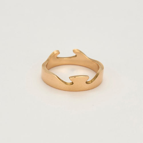 57.5 Georg Jensen - Fusion - Bague d'extrémité en or rose 58 Facettes DV14365-3-575-2