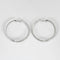 Boucles d'oreilles Paire d'anneaux d'oreilles en or gris et diamants 58 Facettes DV11154-2