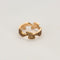 57.5 Georg Jensen - Bague fusion en or rose, diamants bruns 58 Facettes DV14365-2-575-2