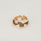 Bague 57.5 Georg Jensen - Bague fusion en or rose, diamants bruns 58 Facettes DV14365-2-575-2