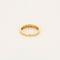 Demi-alliance en or jaune 18K (750 Millièmes) et diamants
