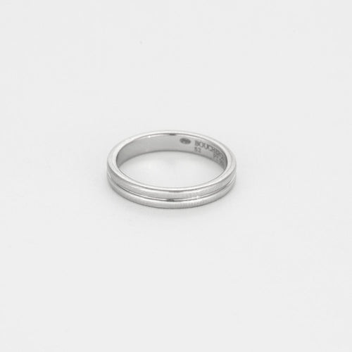Bague 52 BOUCHERON - Godron - Alliance en platine. 58 Facettes DV12411-3