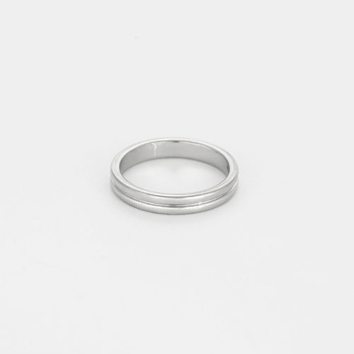 Bague 52 BOUCHERON - Godron - Alliance en platine. 58 Facettes DV12411-3