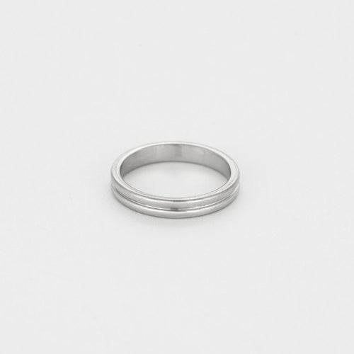 Bague 52 BOUCHERON - Godron - Alliance en platine. 58 Facettes DV12411-3