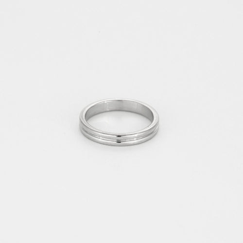Bague 52 BOUCHERON - Godron - Alliance en platine. 58 Facettes DV12411-3