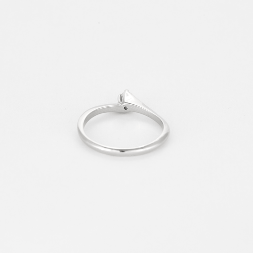 Bague 53.5 CHIMENTO - Bague solitaire en or blanc, diamant 58 Facettes DV12410-30