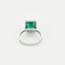 Bague 53 Bague en or gris émeraude et diamants 58 Facettes DV14301-6