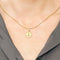 Pendentif Augis Pendentif Médaille d'amour en or jaune 58 Facettes DV15805-1