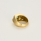 Bague 48 Bague en or jaune tourmaline verte et diamants 58 Facettes DV16005-2