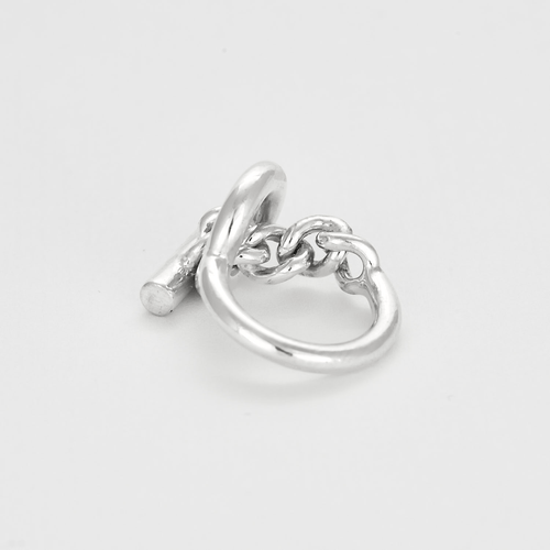 Bague 50 HERMES - Croisette - Petit modèle - Bague en argent 58 Facettes DV2677-2