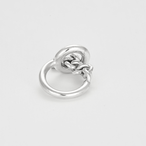 Bague 50 HERMES - Croisette - Petit modèle - Bague en argent 58 Facettes DV2677-2