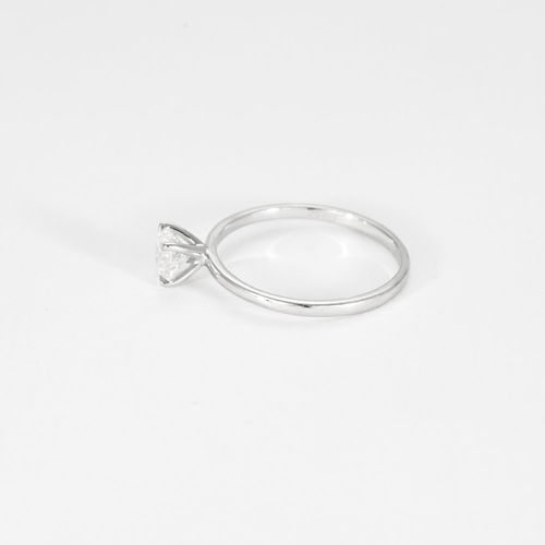 Bague 52 Bague Solitaire en or blanc et diamant 58 Facettes DV10549-5