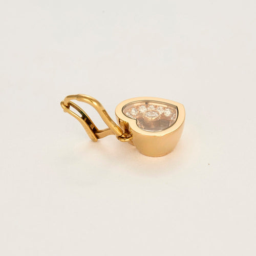 Boucles d'oreilles CHOPARD - Happy Diamonds Icons - Boucles d'oreilles en or rose et diamants 58 Facettes DV15938-4