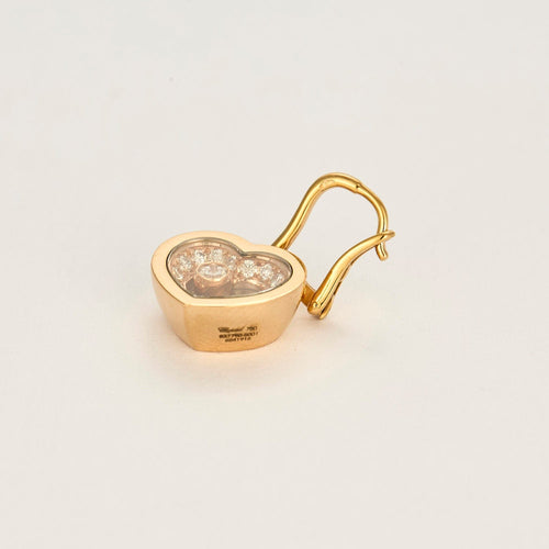 Boucles d'oreilles CHOPARD - Happy Diamonds Icons - Boucles d'oreilles en or rose et diamants 58 Facettes DV15938-4