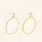 LOUIS VUITTON - Paire d'anneaux d'oreilles en or jaune