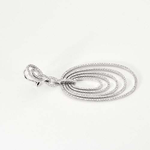 Boucles d'oreilles Boucles d'oreilles girandoles en or blanc et diamants 58 Facettes DV16301-5
