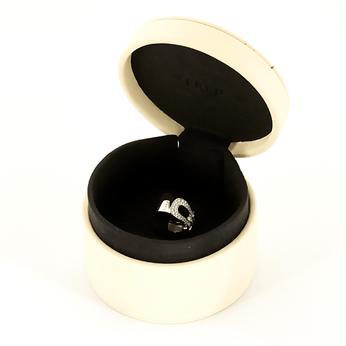 Bague 51 FRED - FORCE 10 - Grand modèle - Bague en or blanc et diamants 58 Facettes DV15986-2