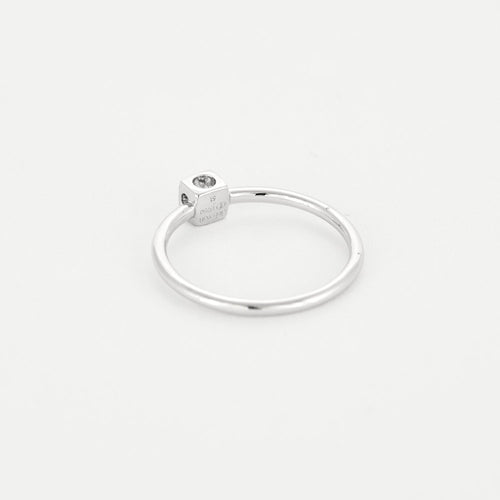 Bague 51 DINH VAN - Cube - Bague en or blanc et diamant 58 Facettes DV16059-1-51-2