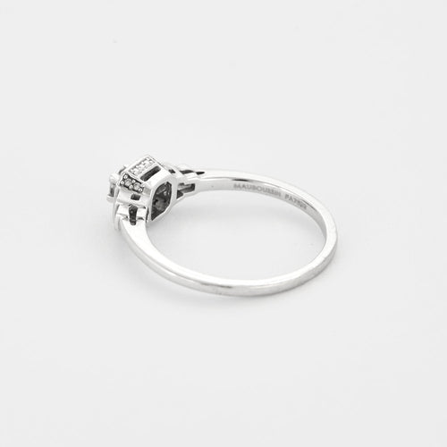 Bague 54.5 Mauboussin -Un Automne 1930 n°2 - Bague Solitaire en or blanc et diamants 58 Facettes DV16089-3