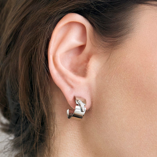 Boucles d'oreilles CHAUMET- Liens - Paire de boucles d'oreilles or gris et diamants 58 Facettes DV15727-2