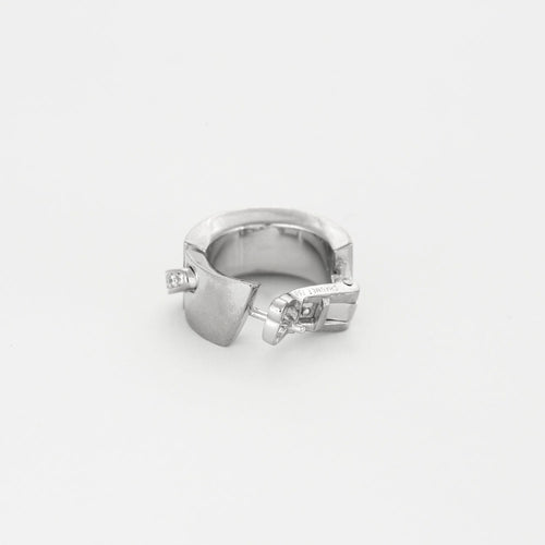 Boucles d'oreilles CHAUMET- Liens - Paire de boucles d'oreilles or gris et diamants 58 Facettes DV15727-2