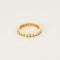 Bague 53 Alliance américaine en or jaune et diamants 58 Facettes DV16015-2