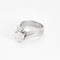 Bague 53 Bague solitaire en or gris et diamants 58 Facettes DV0165-11