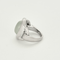 Bague 54 POIRAY - Indra - Bague en or gris et calcédoine bleue 58 Facettes DV15542-1