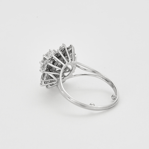 Bague 65 Bague en or gris et diamants 58 Facettes DV12721-8