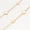 Collier VAN CLEEF & ARPELS - Magic Alhambra – Sautoir seize motifs en or jaune et nacre blanche. 58 Facettes DV17159-1