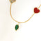 Collier VAN CLEEF & ARPELS - Lucky Alhambra – Sautoir douze motifs en or jaune et pierres de couleurs. 58 Facettes DV17159-3