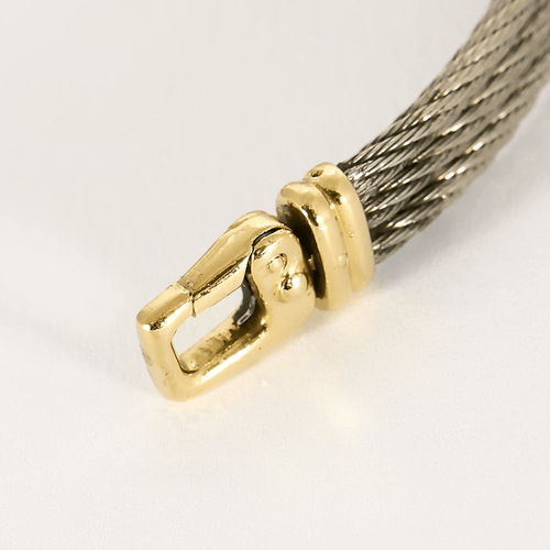 Bracelet FRED - Force 10  - Bracelet en acier et or jaune 58 Facettes DV14876-1