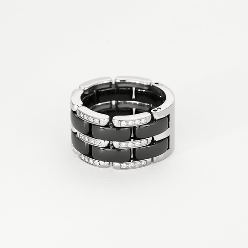 Bague 55 Chanel Bague CHANEL - Bague Ultra Diamants et céramique noire 58 Facettes DV16820-1