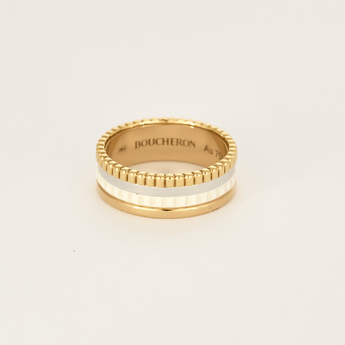 Bague 53 BOUCHERON - Quatre white édition small - Bague trois ors et PVD 58 Facettes DV6743-2