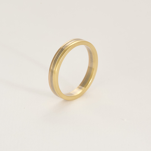 Bague 60 Cartier - Alliance Vendôme Louis Cartier moyen modèle - Bague trois ors 58 Facettes DV14333-3