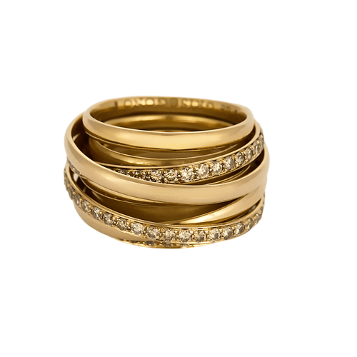 Bague 53 DE GRISOGONO - Allegra - Bague en or rose et diamants 58 Facettes DV16942-1