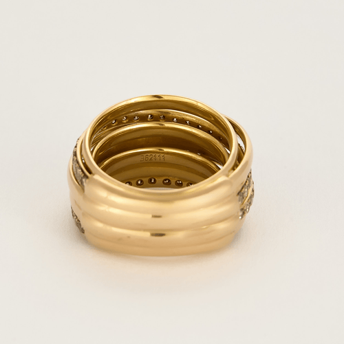 Bague 53 DE GRISOGONO - Allegra - Bague en or rose et diamants 58 Facettes DV16942-1