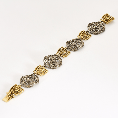 Boucles d'oreilles CHAUMET – Labyrinthe pour l'Arcade - Demi-parure à transformation en or jaune et or gris 58 Facettes DV17159-4