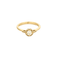 Bague 50 Bague Solitaire à motif de fleur en or jaune et diamants 58 Facettes DV17415-1-50-2