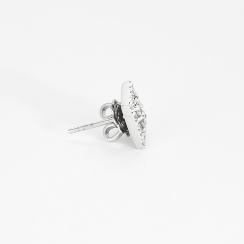Boucles d’oreilles – Or blanc et diamants  58 Facettes DV17385-2