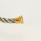 Bracelet FRED - Force 10 - Bracelet en or jaune et cordon en acier 58 Facettes DV17381-7