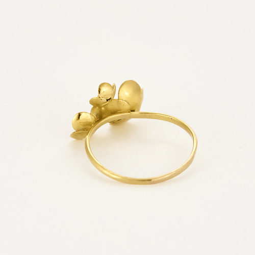 Bague 58 Claire de Divonne - Bague Fleur en or jaune et diamants taillés en rose. 58 Facettes DV3020-27