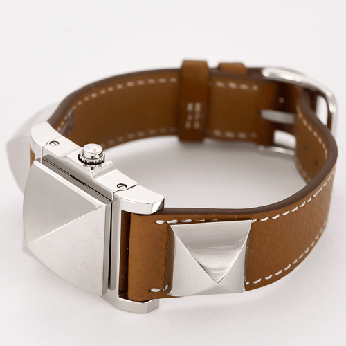 Montre HERMÈS - MEDOR - Montre en acier à mouvement quartz 58 Facettes DV17381-6